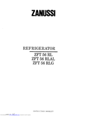 Zanussi ZFT 56 RLG Instruction Booklet