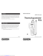 Oakton 35612-series Operating Instructions Manual