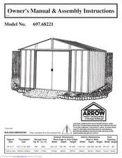 Arrow 697.68221 Owner's Manual & Assembly Instructions