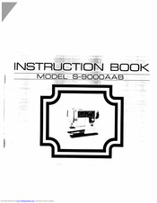 White S-9000AAB Instruction Book