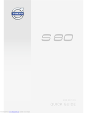 Volvo S80 2014 Quick Manual