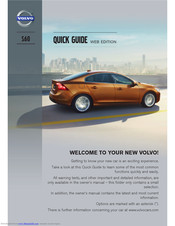 Volvo S60 2012 Quick Manual