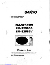 SANYO EM-S2585W Instruction Manual