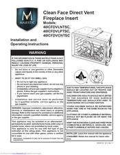 Majestic 40ICFDVLPTSC Installation And Operating Instructions Manual