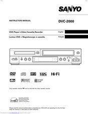 SANYO DVC-2500 Instruction Manual