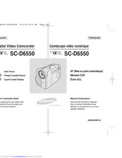 Samsung SCD6550 - DuoCam MiniDV Camcorder Owner's Instruction Book