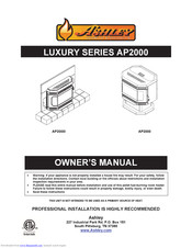 Ashley LUXURY AP2000 Owner's Manual