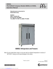 McDonald's 6100XL Operation Manual