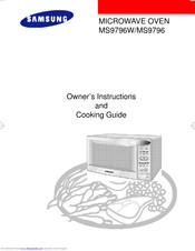 Samsung MS9796W Owner's Instructions And Cooking Manual