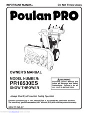 Poulan Pro PR18530ES Owner's Manual
