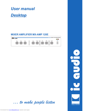IC Audio MX-AMP 120E User Manual