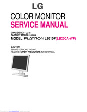 LG Flatron L2010P Service Manual