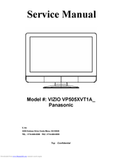 Vizio VP505XVT1A Series Service Manual