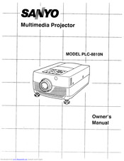 SANYO PLC-8810N Owner's Manual