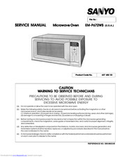 SANYO EM-P672WS Service Manual