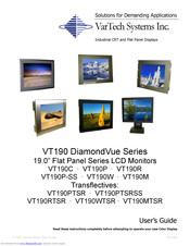 VarTech Systems DiamondVue VT190WTSR User Manual