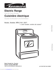Kenmore 5507 Use & Care Manual
