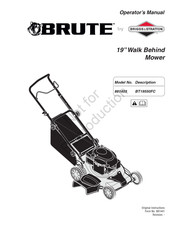 Brute BT19550FC Operator's Manual