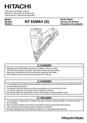 Hitachi NT 65MA4 Instruction and safety Instruction Manual