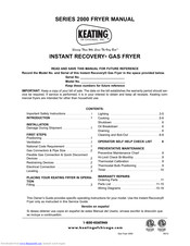 Keating Of Chicago NSTANT RECOVERY BB2000 User Manual