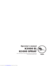 Husqvarna K3000 EL Operator's Manual