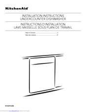 KitchenAid W10579129B Installation Instructions Manual