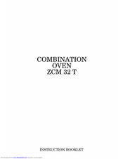 Zanussi ZCM 32 T Instruction Booklet