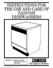 Zanussi DW400 Instructions For Use Manual