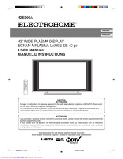 Electrohome 42E900A User Manual