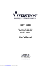 Versitron SG71660M User Manual