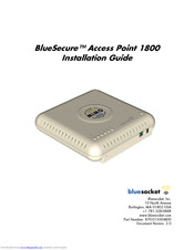 Bluesocket BlueSecure 1800 Installation Manual