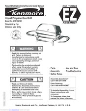 Kenmore 415162140 Assembly Instructions/Use And Care Manual