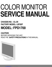 Gateway FPD1700 Service Manual