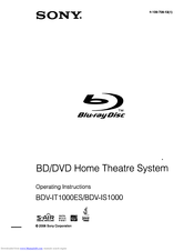 Sony BDV-IT1OOOES Operating Instructions Manual