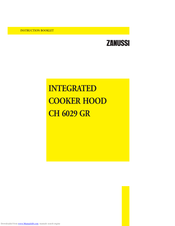 Zanussi CH 6029 GR Instruction Booklet