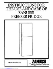 Zanussi DF55 Instructions For Use Manual