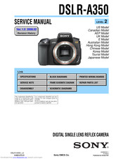 sony a350 camera manual