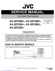 JVC AV-28T5SR/P Service Manual