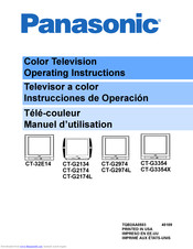 Panasonic CT-32E14 Operating Instructions Manual