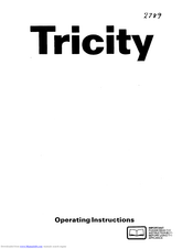 Tricity Bendix Electric cookers Operating Instructions Manual