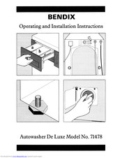 BENDIX 71478 Operating And Installation Instructions