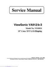 ViewSonic VA912/b-3 Service Manual