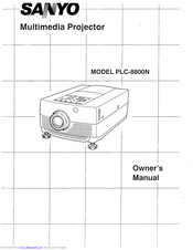 SANYO PLC-8800N Owner's Manual