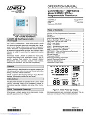Lennox ComfortSense L3532H Operation Manual