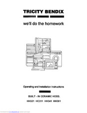 TRICITY BENDIX HH341 Operating And Installation Instructions