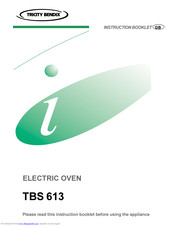TRICITY BENDIX TBS 613 Instruction Booklet
