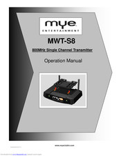 MYE MWT-S8 Operation Manual