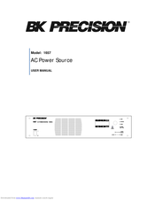 BK Precision 1657 User Manual