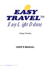EasyTravel Easy Light Deluxe ET1L User Manual