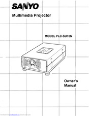 SANYO PLC-SU10N Owner's Manual